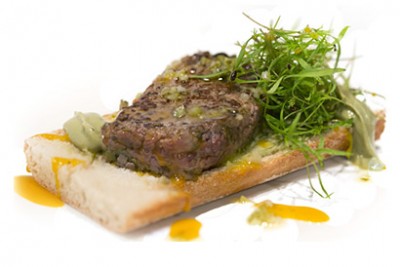 Steak Tartar sandwich